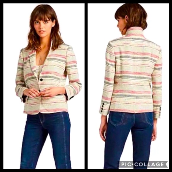 Lucky Brand Jackets & Blazers - Lucky Brand Tweed Stripe Schoolboy Blazer Jacket